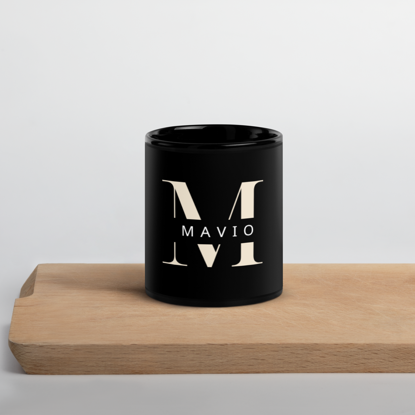 Glossy Black MAVIO Mug
